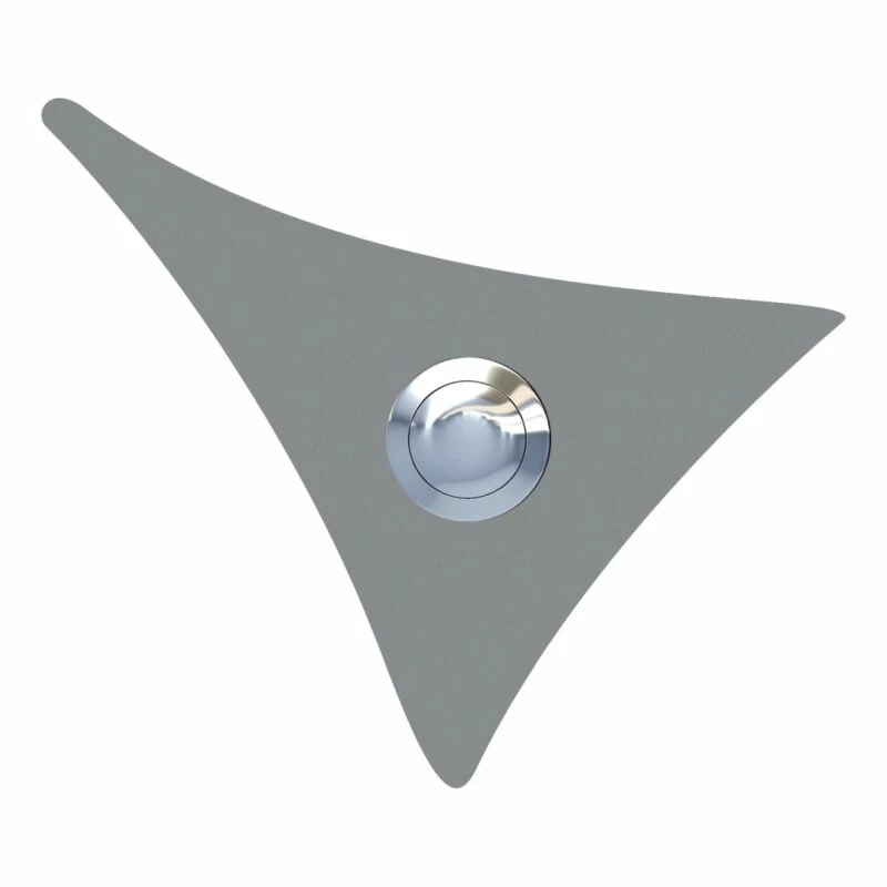Klingeltaster Klingelplatte Segel Grau Metallic RAL 9007