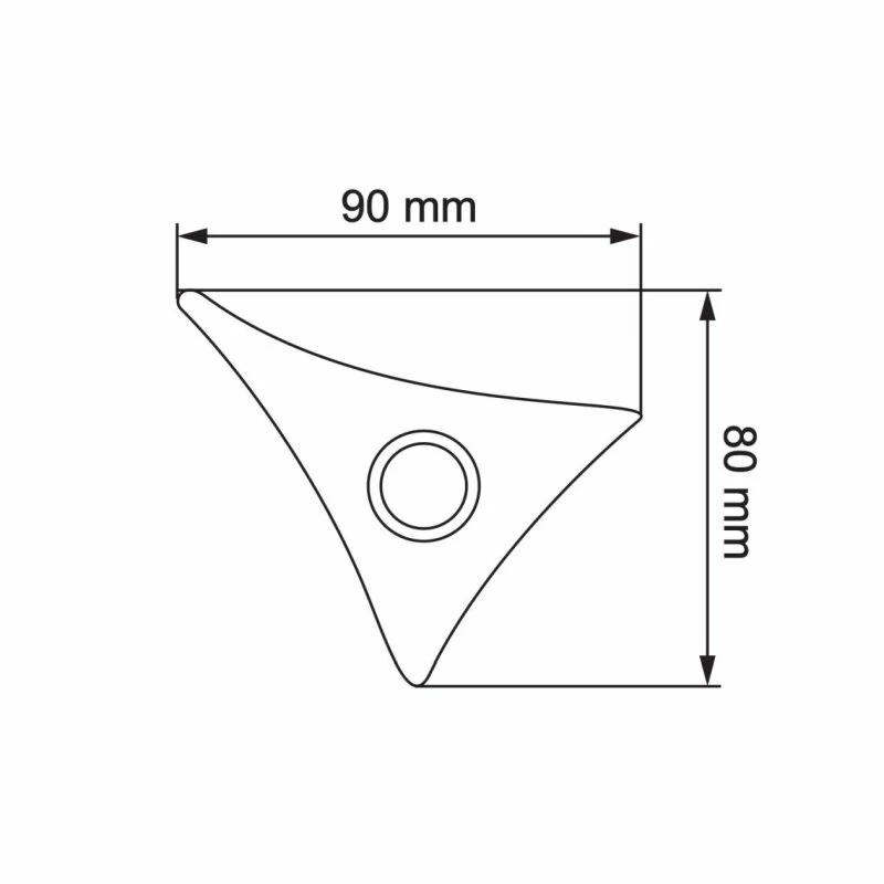 Klingeltaster Klingelplatte Segel Grau Metallic RAL 9007 – Bild 2