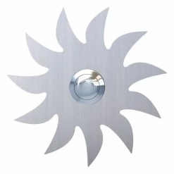 Klingeltaster Klingelplatte Sonne Edelstahl Geschliffen
