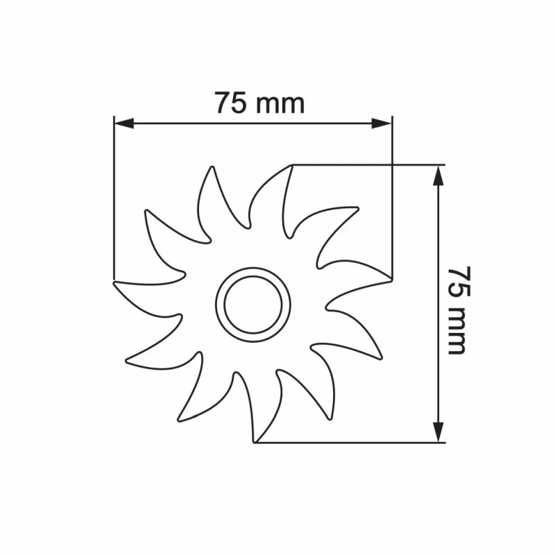Klingeltaster Klingelplatte Sonne Rost RAL 8001 – Bild 2
