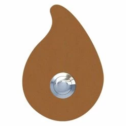Klingeltaster Klingelplatte Tropfen Rost RAL 8001