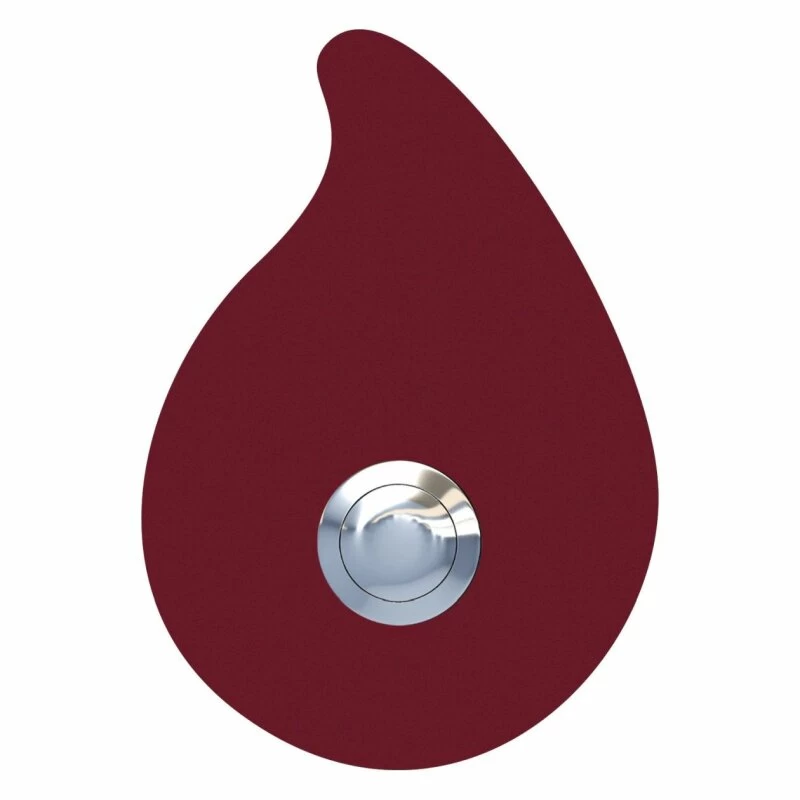 Klingeltaster Klingelplatte Tropfen Rot RAL 3004
