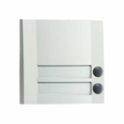 Kunststoff Klingeltaster 2fach Weiss Schwarz