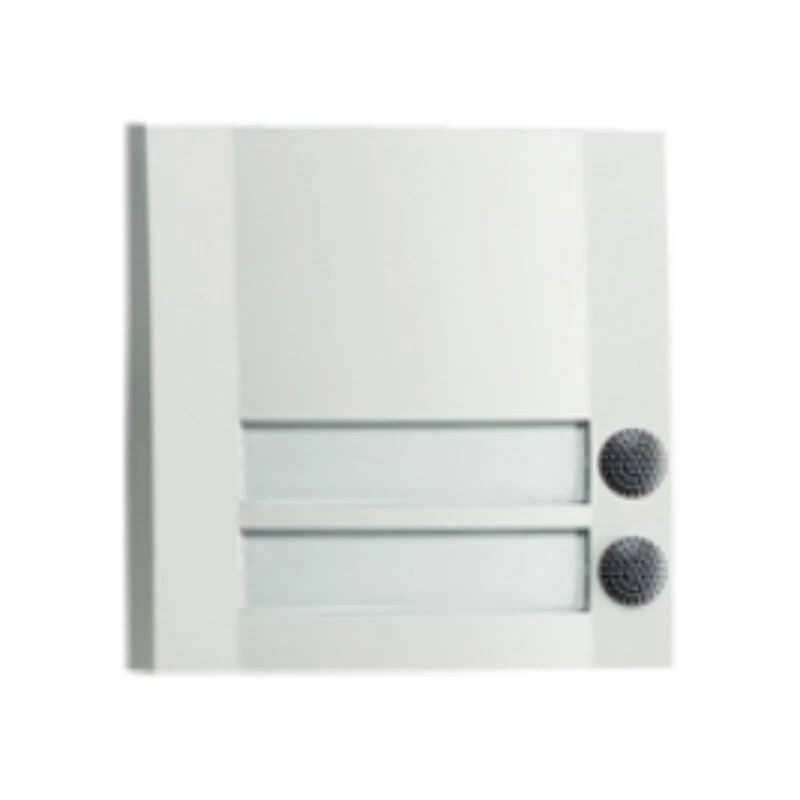 Kunststoff Klingeltaster 2fach Weiss Schwarz