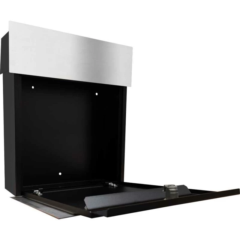 LCD Premium Briefkasten Edelstahl Mit Beschriftung Strasse Und Hausnummer – Bild 3