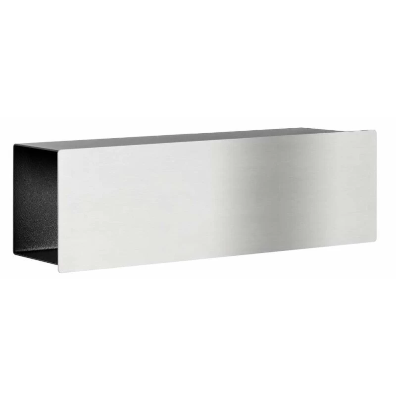 Premium Briefkasten Edelstahl Mit Namensschild Und Zeitungsfach – Bild 5