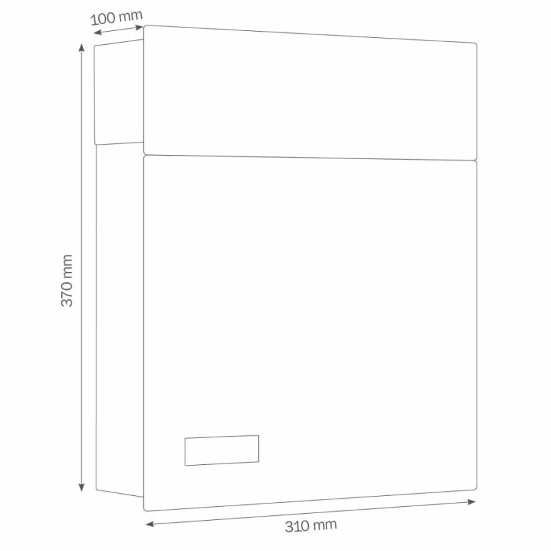 Premium Briefkasten Edelstahl Mit Namensschild Und Zeitungsfach – Bild 6