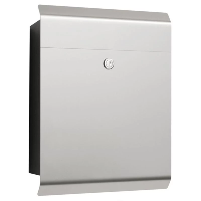 Massiver CMD Edelstahl Briefkasten Feingebürstet