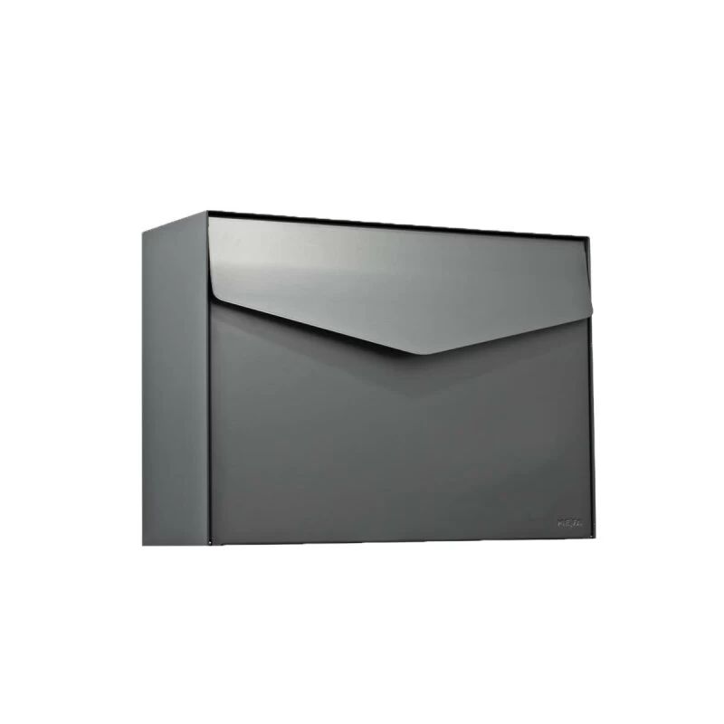 MEFA Edelstahl Briefkasten LETTER 112 Basaltgrau Semi-Matt RAL 7012