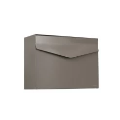 MEFA Edelstahl Briefkasten LETTER 112 Beigegrau Semi Matt RAL 7006
