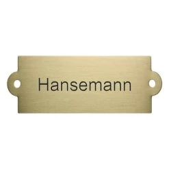 Messingschild Gebürstet 73x23mm