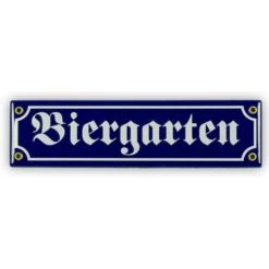 Mini-Straßenschild Biergarten
