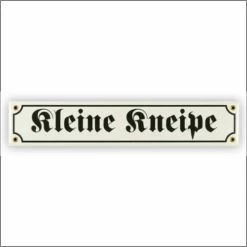 Mini-Straßenschild Kleine Kneipe