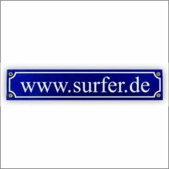 Mini-Straßenschild Surfer