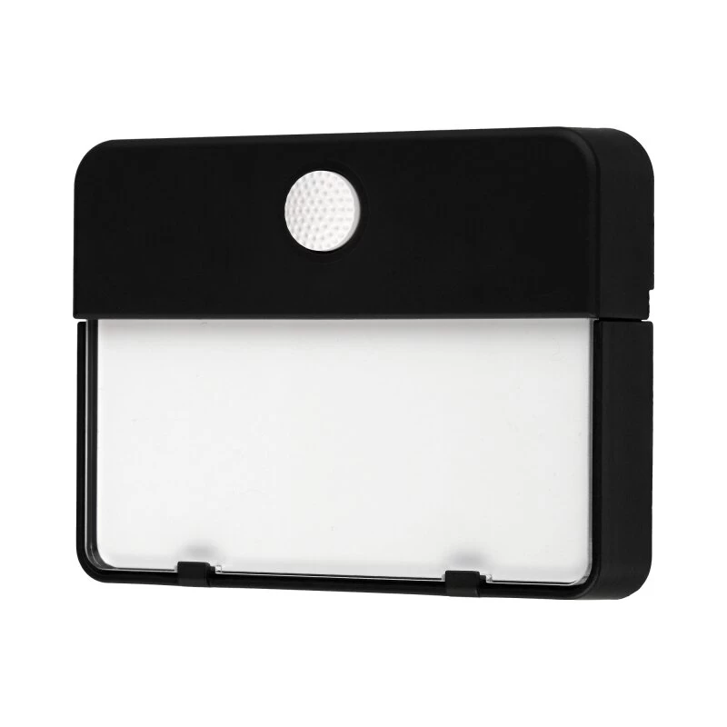 Moderne Aufputz Klingel Mit Namensschild Beleuchtet Schwarz – Bild 2