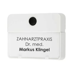 Moderne Aufputz Klingel Mit Namensschild Beleuchtet Weiß