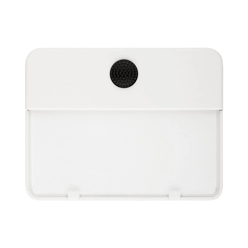 Moderne Aufputz Klingel Mit Namensschild Beleuchtet Weiß – Bild 3