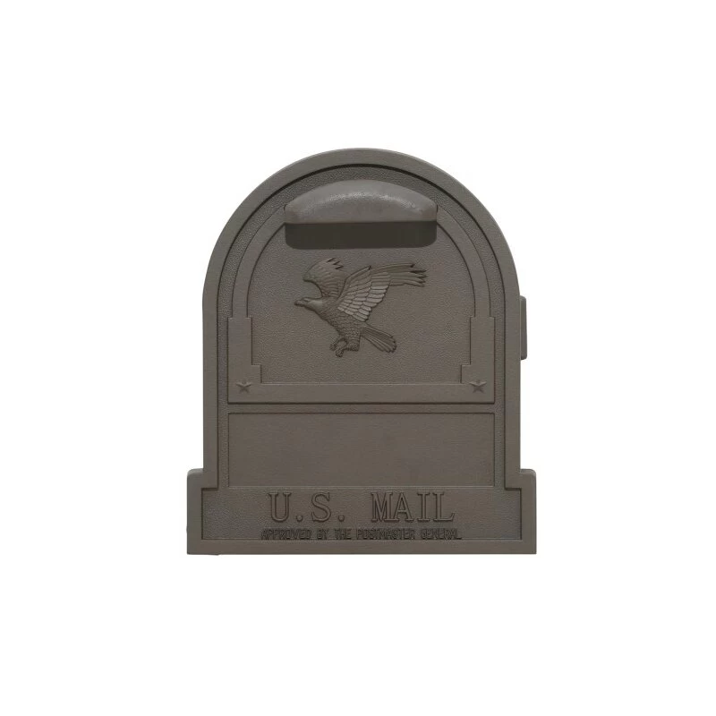 Original US-Mailbox Arlington Bronze Lackiert Mit Eingeprägtem Adler – Bild 2