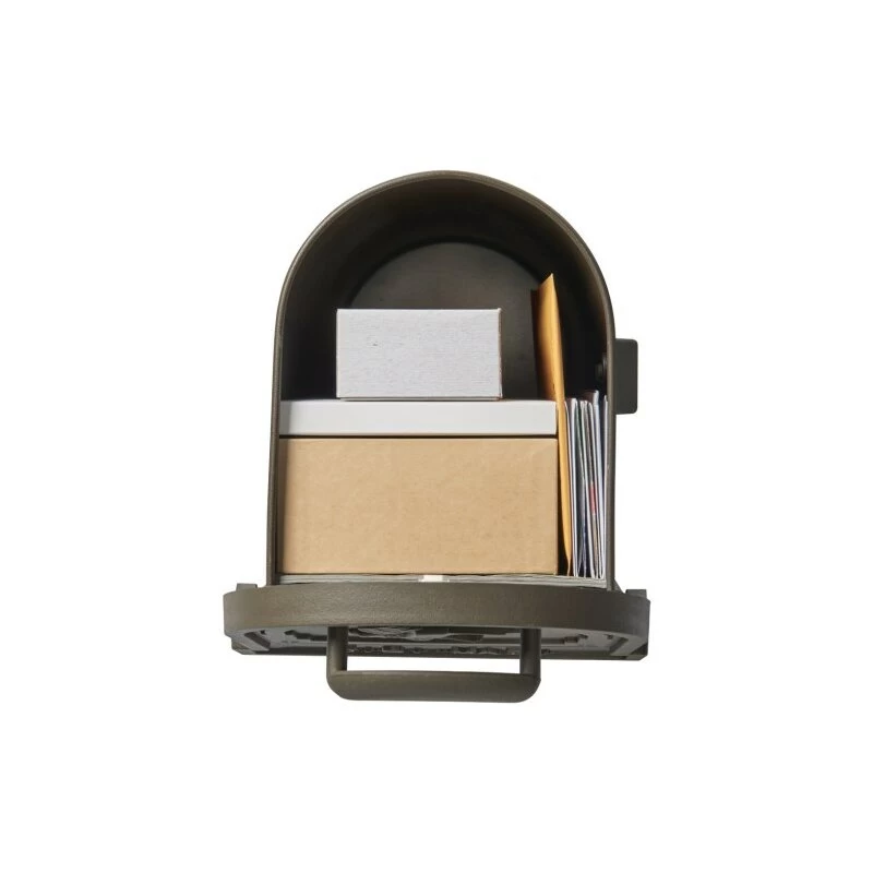 Original US-Mailbox Arlington Bronze Lackiert Mit Eingeprägtem Adler – Bild 3