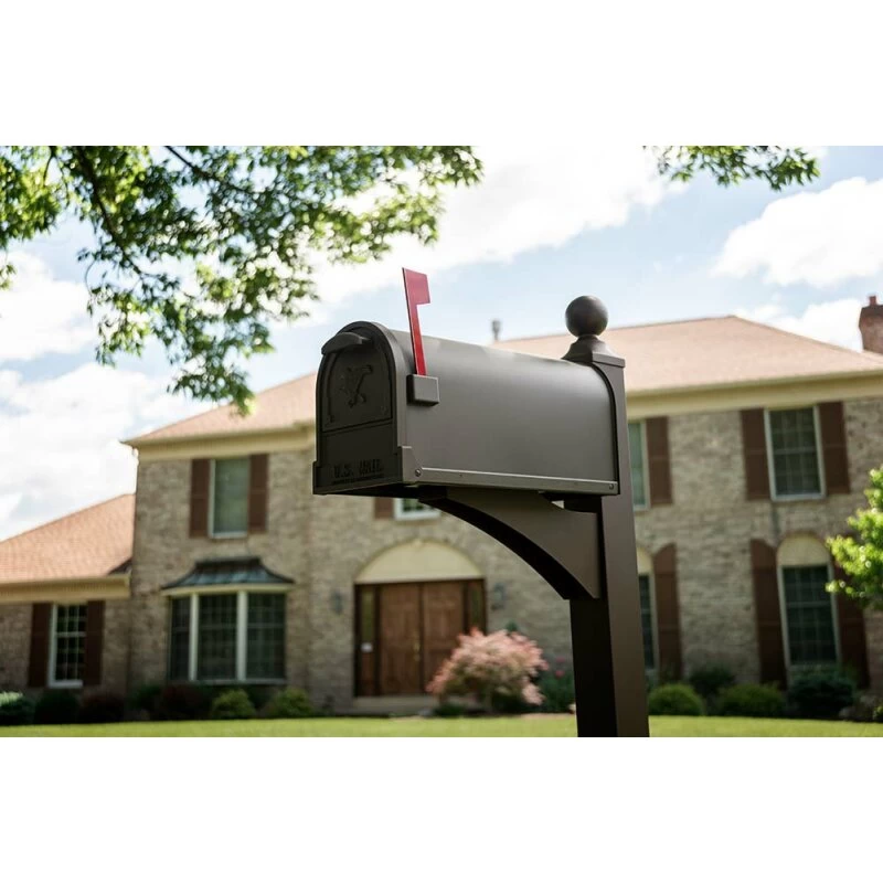 Original US-Mailbox Arlington Bronze Lackiert Mit Eingeprägtem Adler – Bild 7