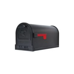 Original US-Mailbox Arlington Schwarz Lackiert Mit Eingeprägtem Adler