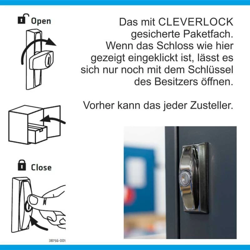 Paketbox Paketkasten XL Mit Sprechsieb Und Klingeltastern In Verschiedenen Farben – Bild 2