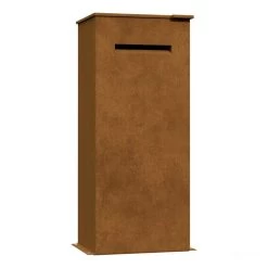 Paketkasten Postbox Paketbox Cortenstahl RAL 8001