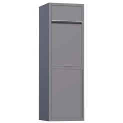 Paketkasten Postbox Paketbox Grau Metallic RAL 9007