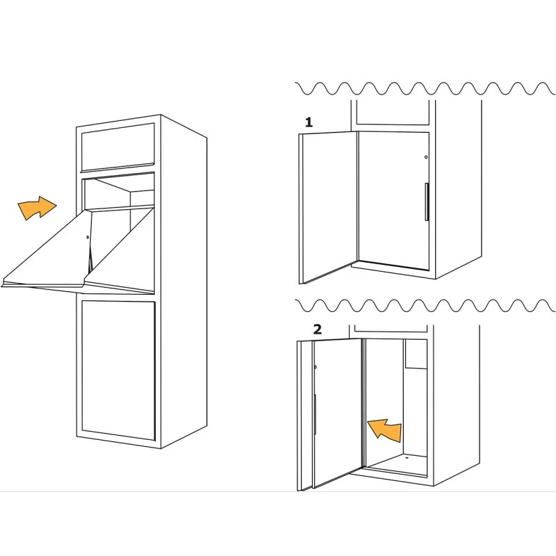 Paketkasten Postbox Paketbox Rost RAL 8001 – Bild 7