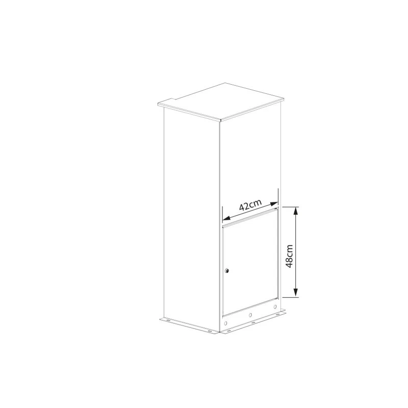 Paketkasten Postbox Paketbox Weiß RAL 9016 – Bild 2