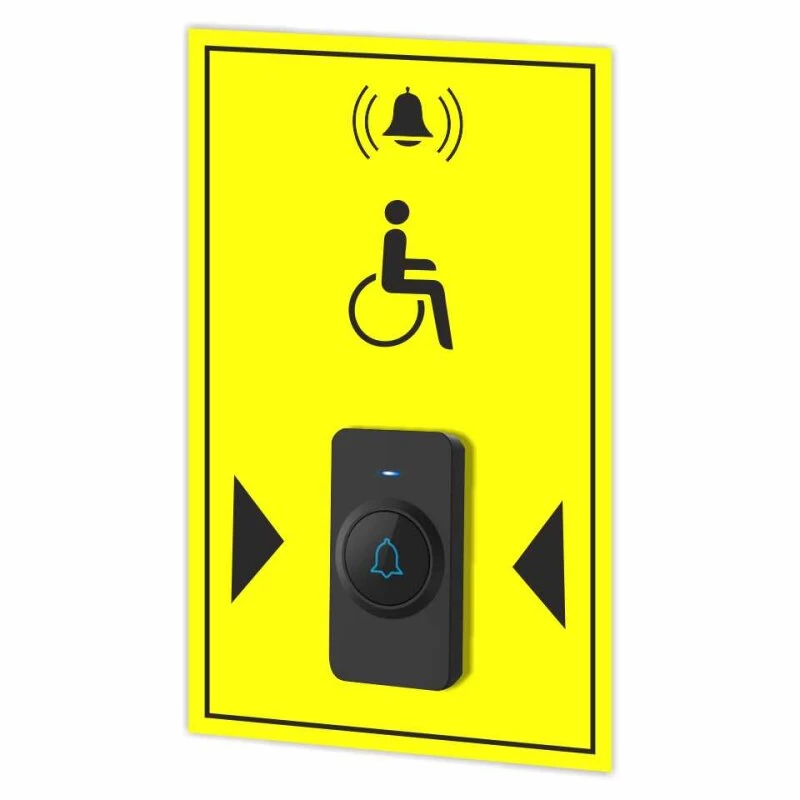 Rollstuhl Funkklingel Mit Hinweisschild 150 X 200 Mm