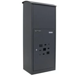 Stand Paketbriefkasten Parcel Protector 2 Zylinderschloss Anthrazit