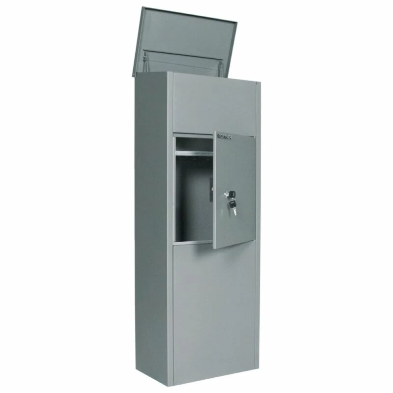 Rottner Stand Paketbriefkasten Parcel Keeper 1000 Silber – Bild 6