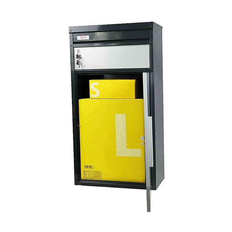 Safepost 65 TIAMAT Paketbox Silber Anthrazit Inklusive 2 Schlüssel – Bild 4