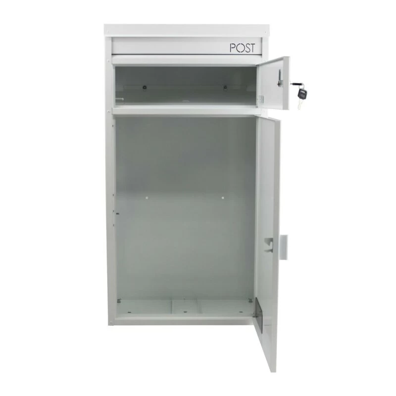 Safepost 65 TIAMAT Paketkasten Weiß + 2 Schlüssel – Bild 2