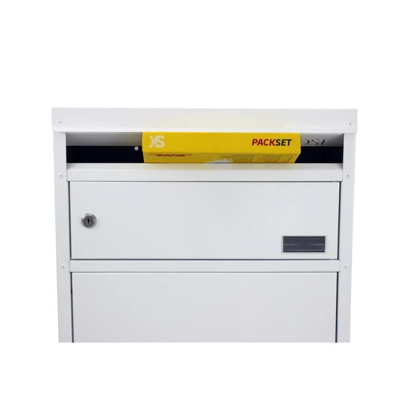 Safepost 65 TIAMAT Paketkasten Weiß + 2 Schlüssel – Bild 7