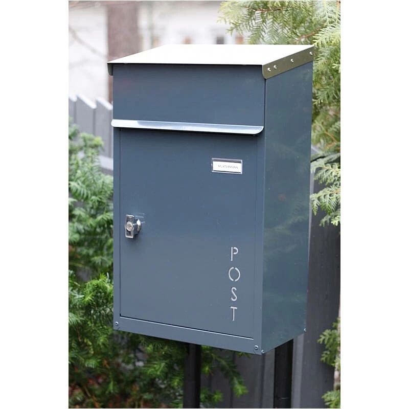 Safepost 854 TIAMAT Briefkasten Anthrazit Grau Inklusive 4 Schlüssel – Bild 4