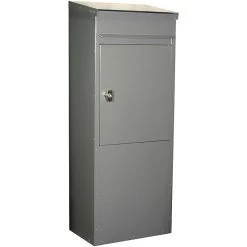 Safepost 855 Briefkasten Standbriefkasten Silbergrau RAL 9006