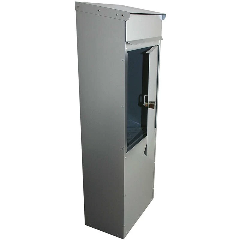 Safepost 855 Briefkasten Standbriefkasten Silbergrau RAL 9006 – Bild 2