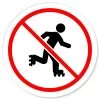 Skaten Rollschuh Verboten Verbotsschild Rundschild