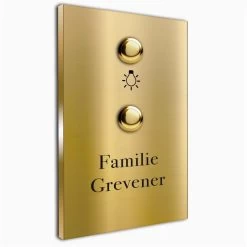 Türklingel Aus Messing 110x160mm 4mm Stärke Mit Lichttaster