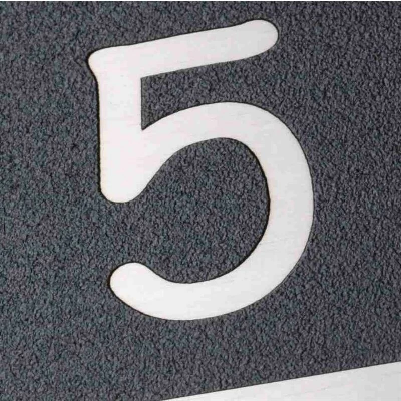 Türklingel Edelstahl 120x120mm Pulverbeschichtet Schwarz – Bild 4