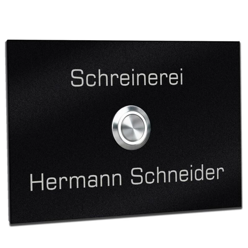 Türklingel Edelstahl Mit 35mm LED Taster 160x110 Mm – Bild 4