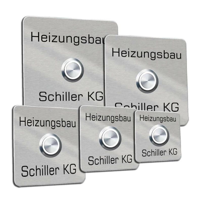 Türklingel Edelstahl Mit 35mm LED Taster