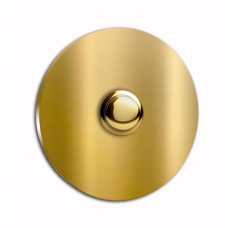 Türklingel Messing Rund 60mm Durchmesser 4mm Stärke Ohne Beschriftung