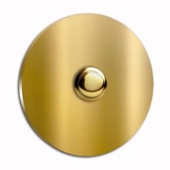 Türklingel Messing Rund 70mm Durchmesser 4mm Stärke Ohne Beschriftung