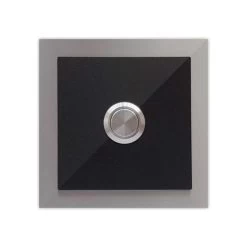Türklingel Schwarz 100x100mm Schwarz RAL 9005 MICHAEL