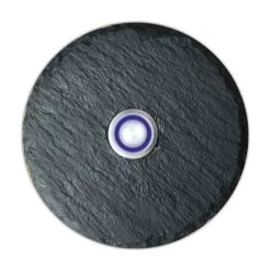 Türklingelschild Naturschiefer Durchmesser 100mm Blanko