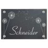 Türschild Aus Natur Schiefer 300x200 Mm Inkl. Beschriftung Pustilinschen