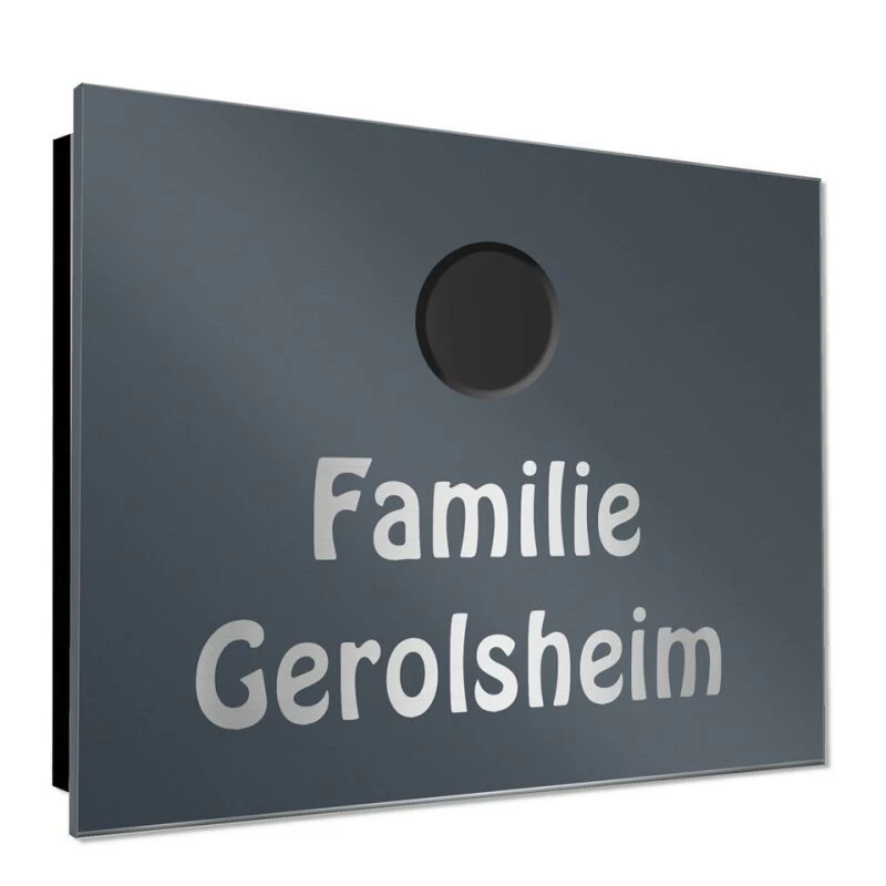 Ultraflache Aufputz Funkklingel Edelstahl 130x100mm RW 400m 56 Melodien Tanja – Bild 2